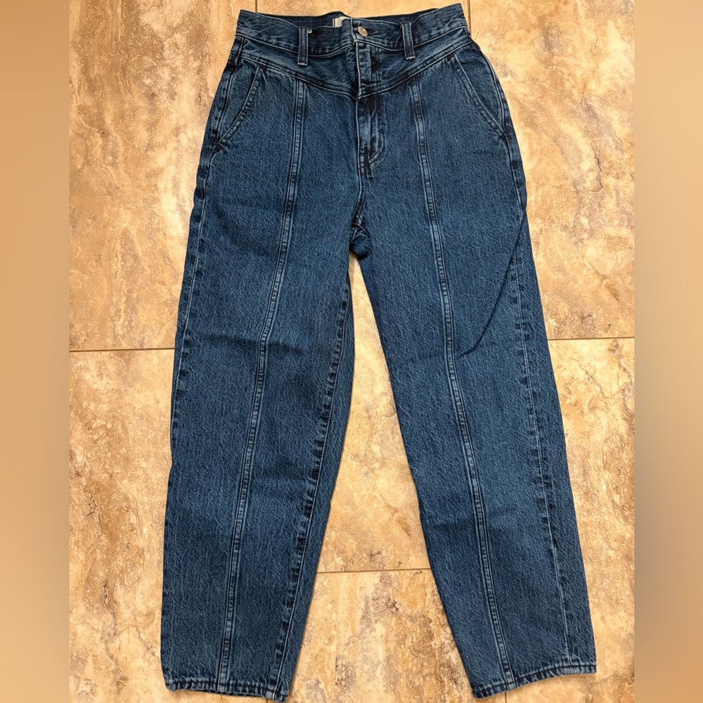 NWOT Madewell High Rise Rigid Balloon Jeans in Sanford Wash Women’s 24 - Picture 7 of 16